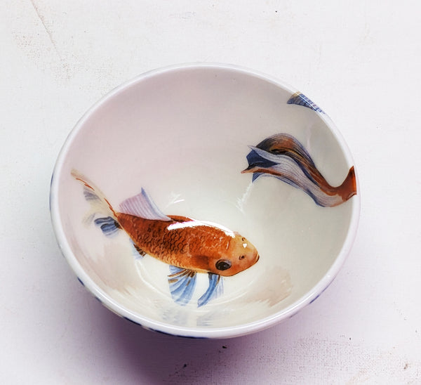 Bol à poissons rouges